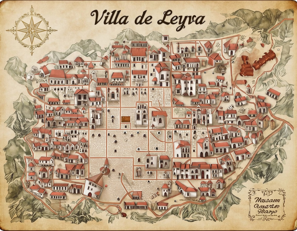 Mapa de Villa de Leyva